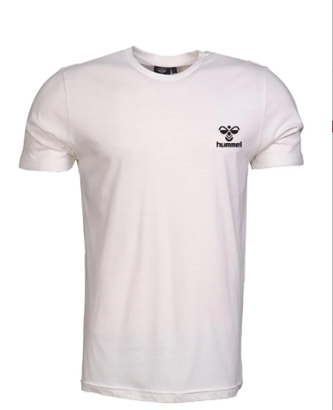 Hummel KISA KOLLU BEYAZ KEVINS T-SHIRT S/S TEE